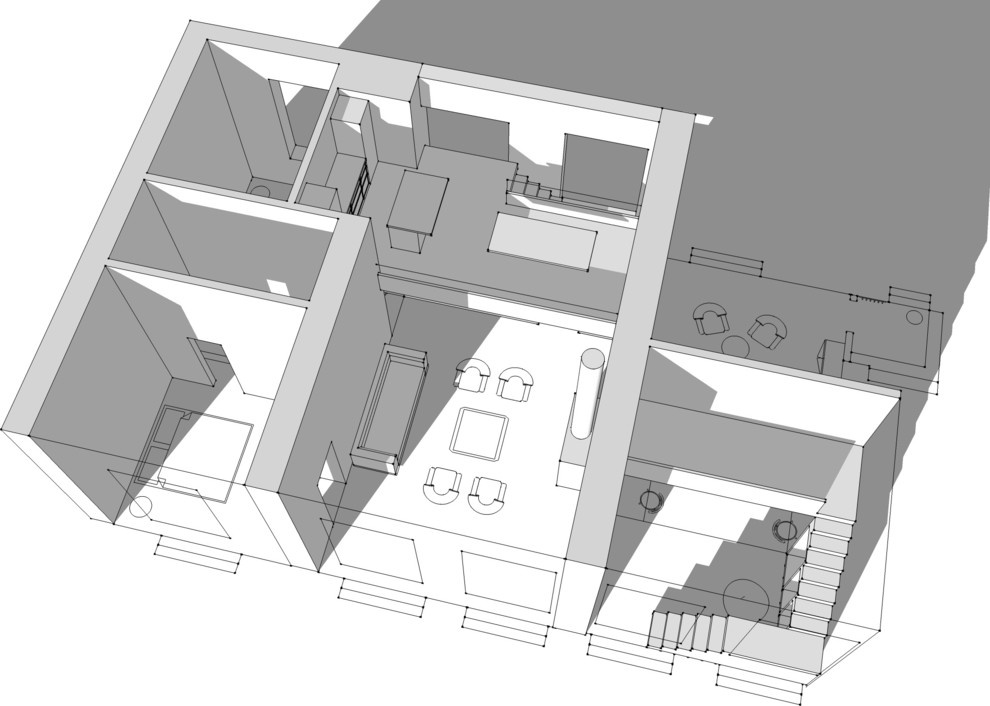 В гостях: Квартира с тёмными стенами в старом Петербурге