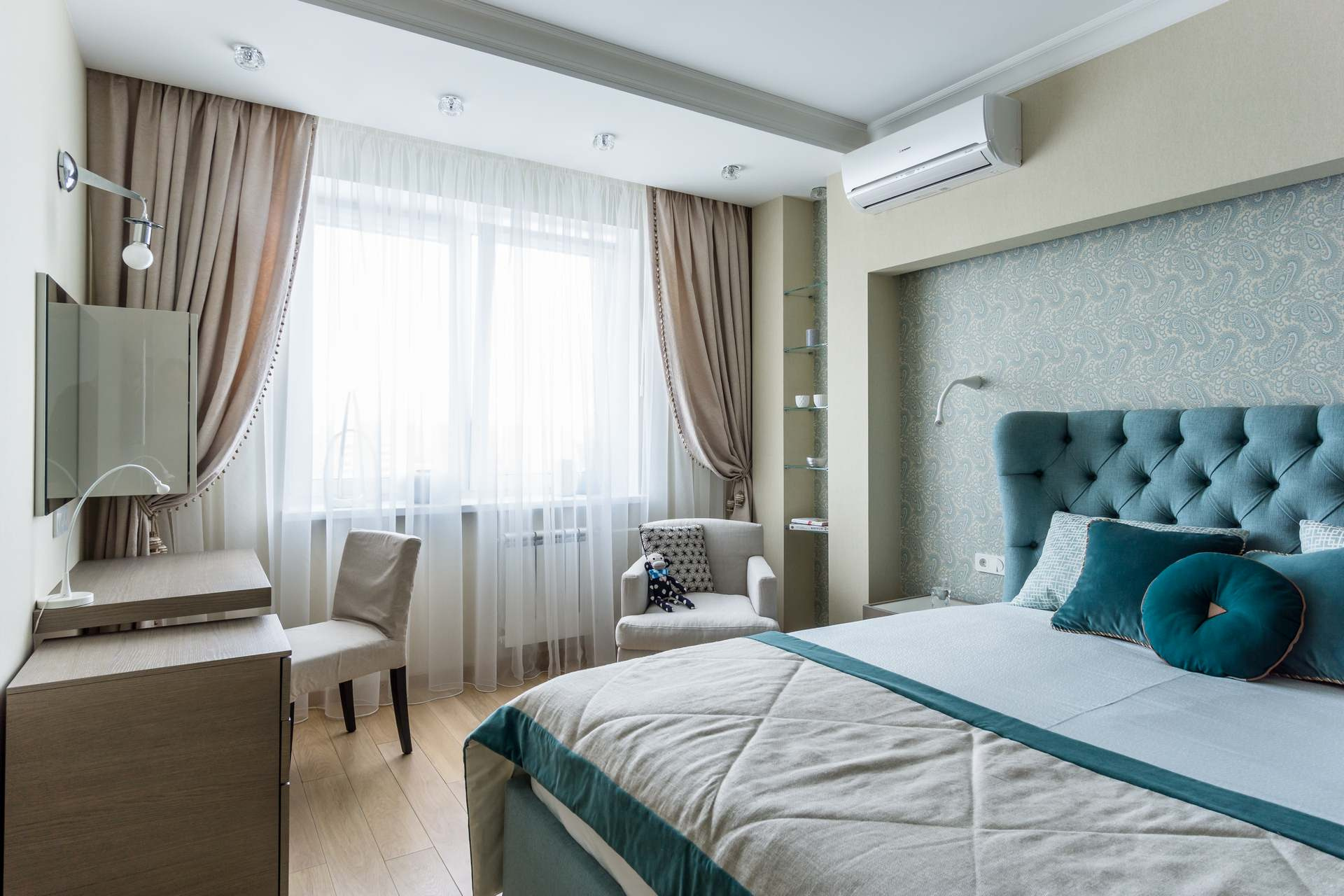 Houzz тур: Квартира в оттенках синего для влюбленных в море