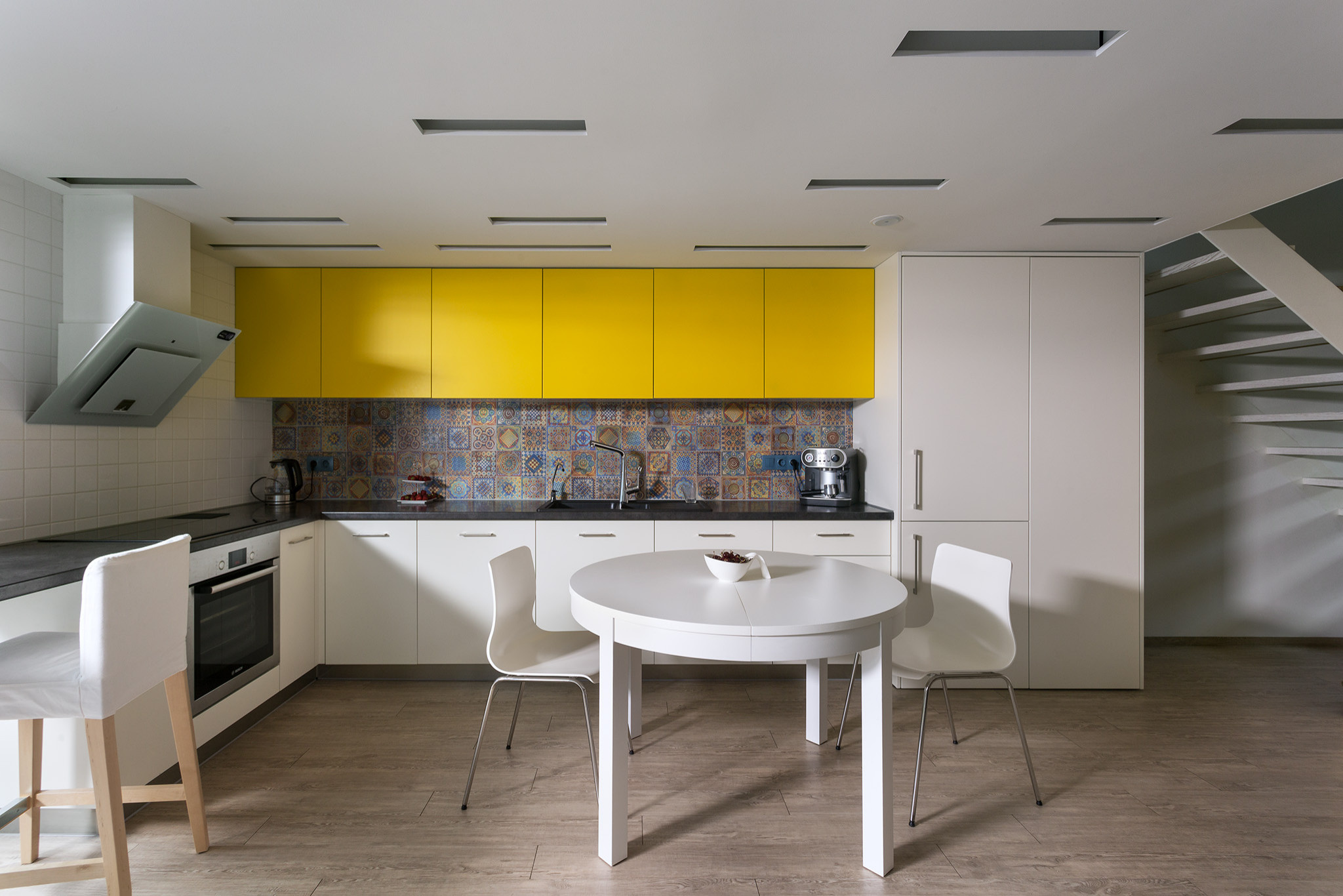 Houzz Украина: Трехуровневый дом нестандартной планировки в Харькове