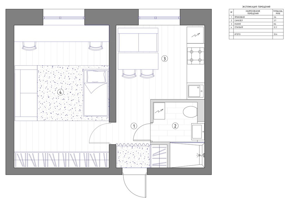 В гостях: «Однушка» для троих с лесным настроением