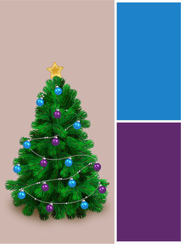 Вопрос: В каких цветах нарядить новогоднюю елку