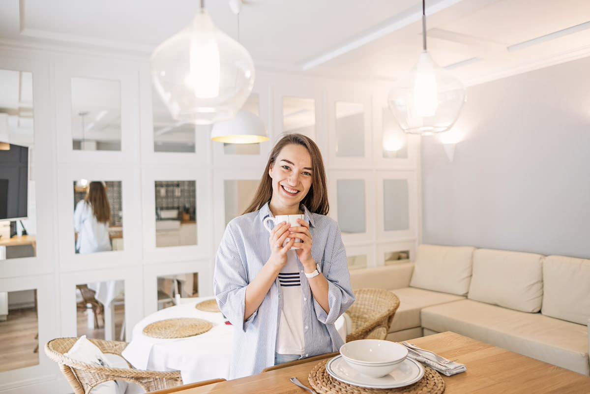 В гостях: Таунхаус с морским настроением и мебелью из ИКЕА