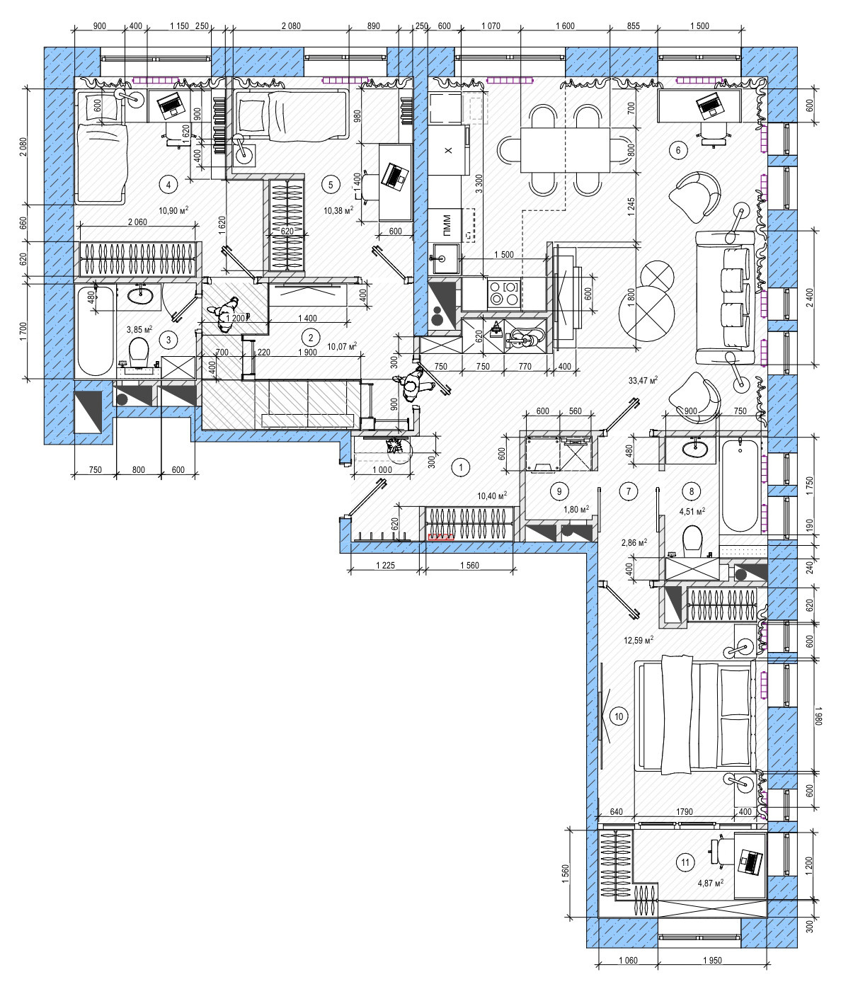 Поиск планировки: 5 вариантов для семьи с разнополыми детьми