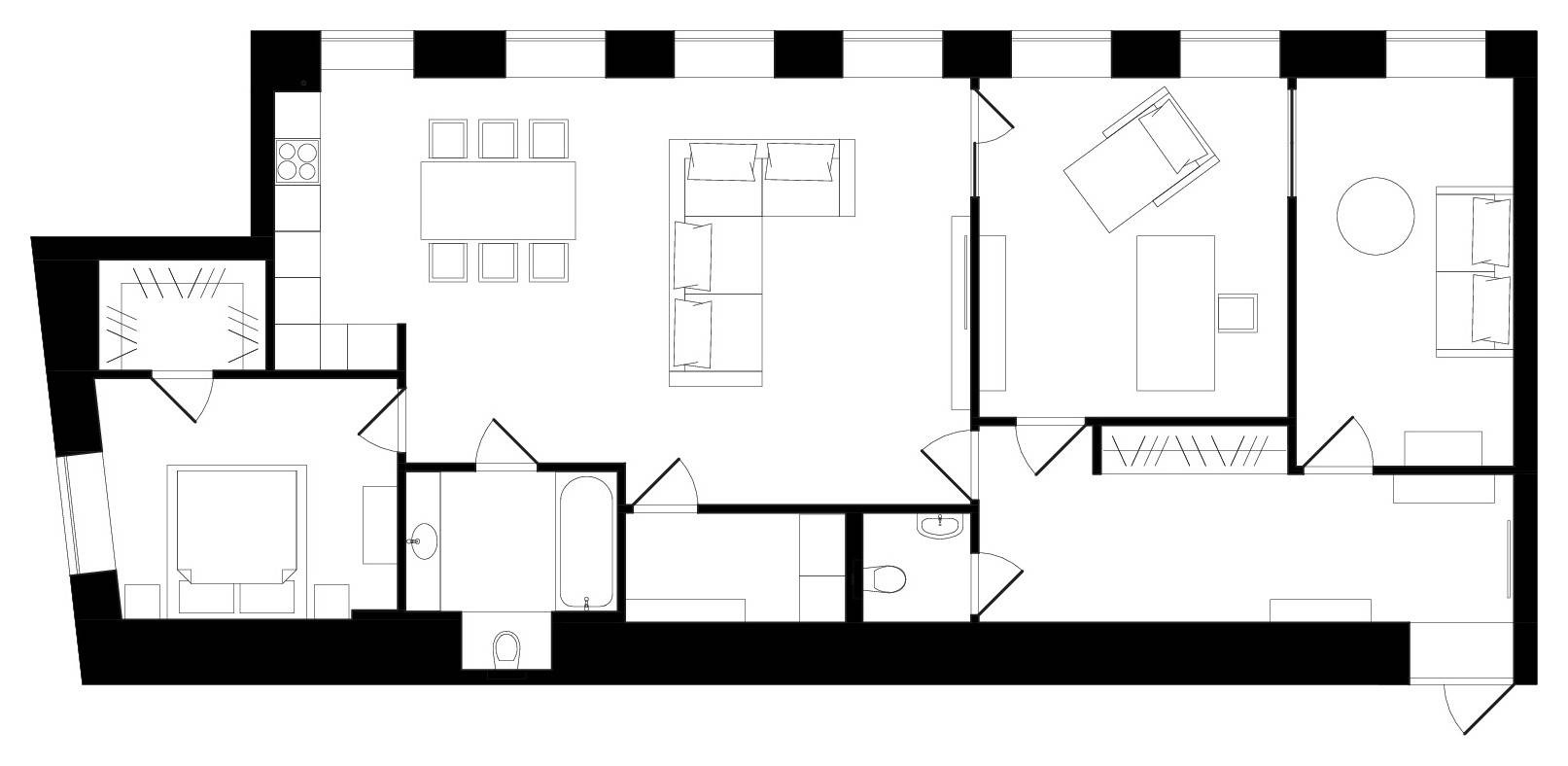 Houzz тур: Квартира, которую дизайнер красил сам