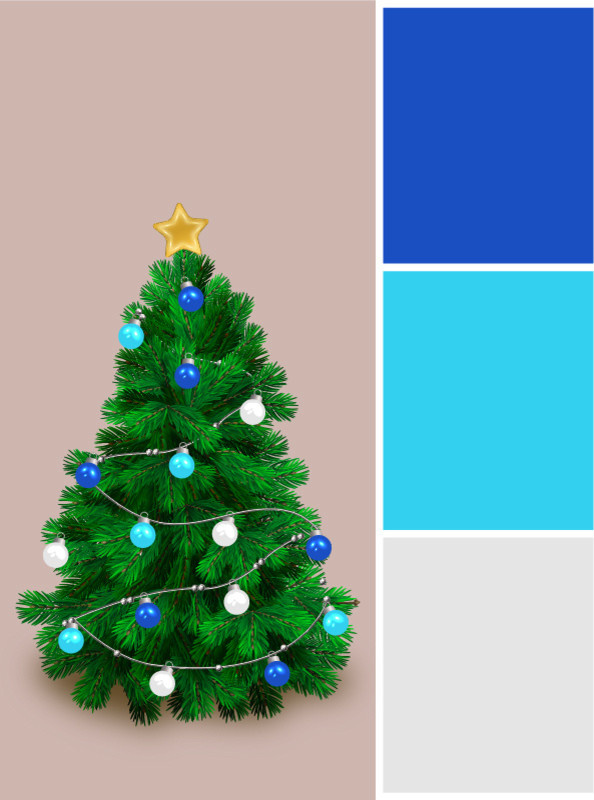 Вопрос: В каких цветах нарядить новогоднюю елку