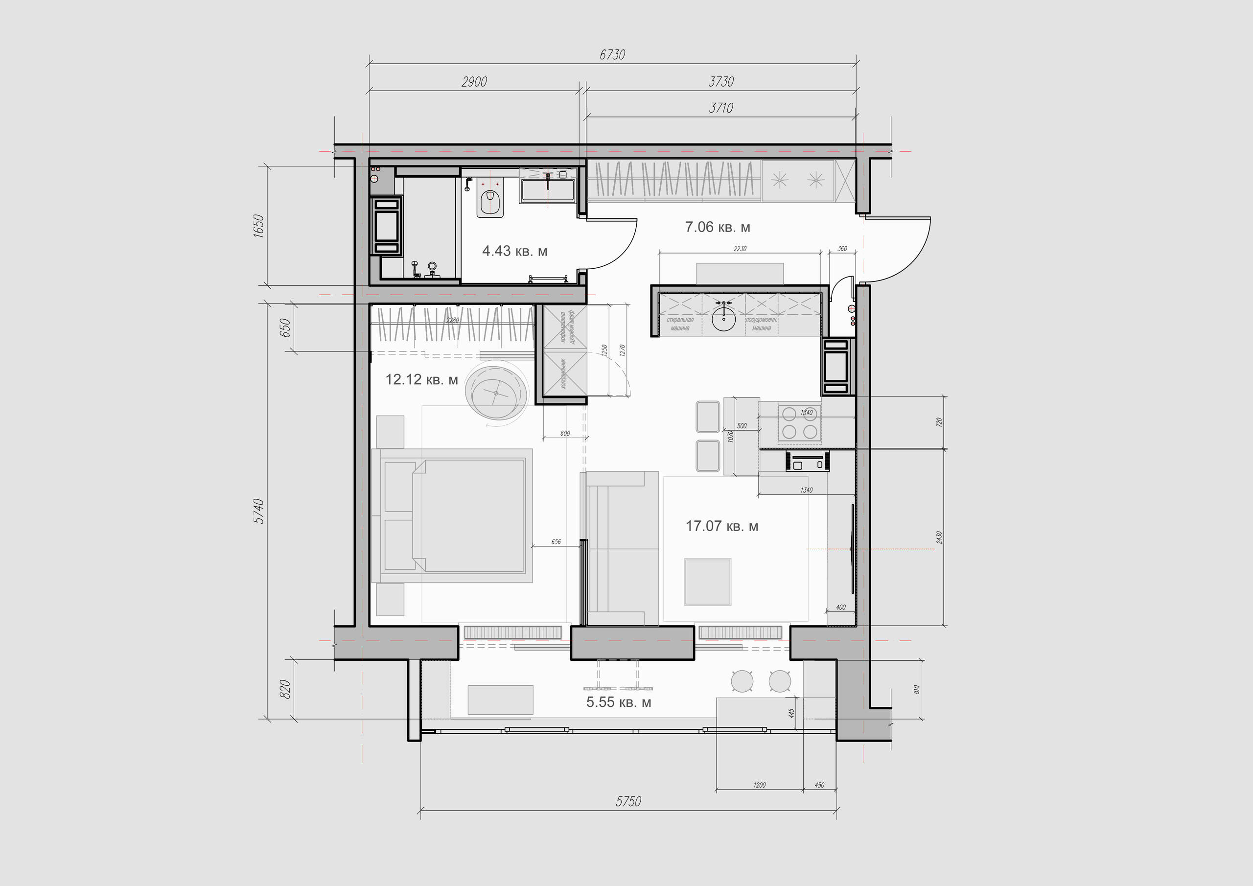 Есть решение: 9 вариантов дизайна кухни-гостиной 17 кв.м