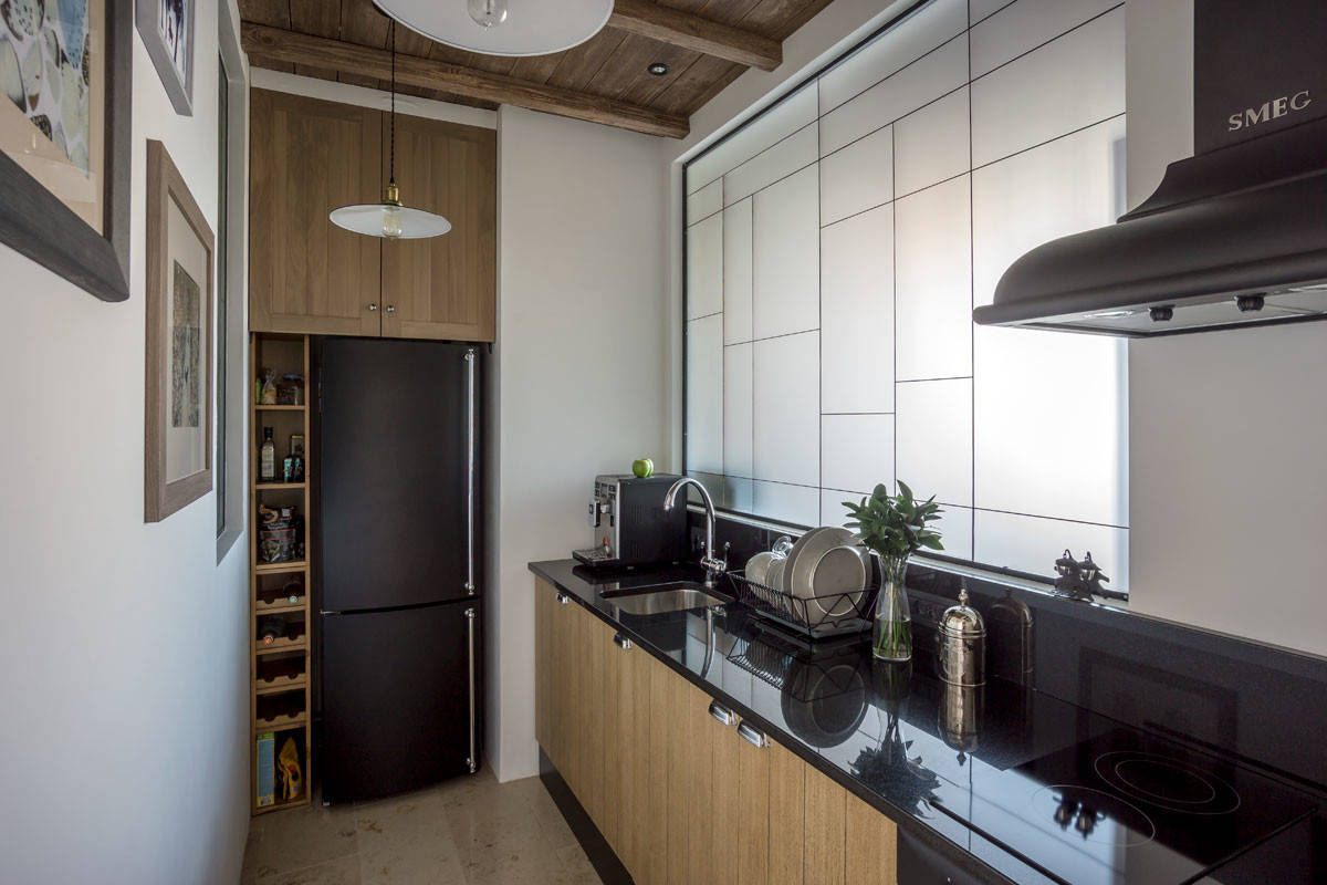 Проблема и решение: Дизайн узкой кухни