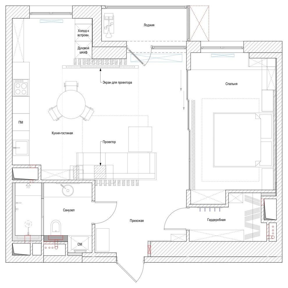 Houzz тур: Необычный интерьер для холостяка