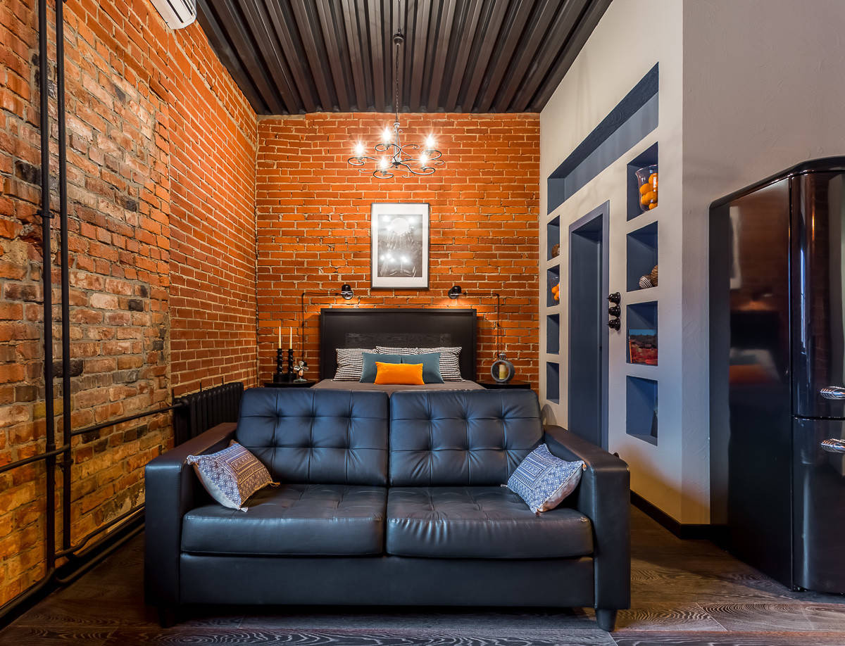 Houzz тур: Лофт для холостяка в здании бывшего кожевенного завода