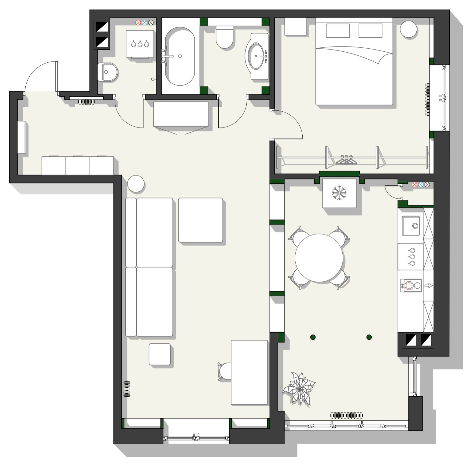 В гостях: Квартира в Краснодаре для молодого учёного