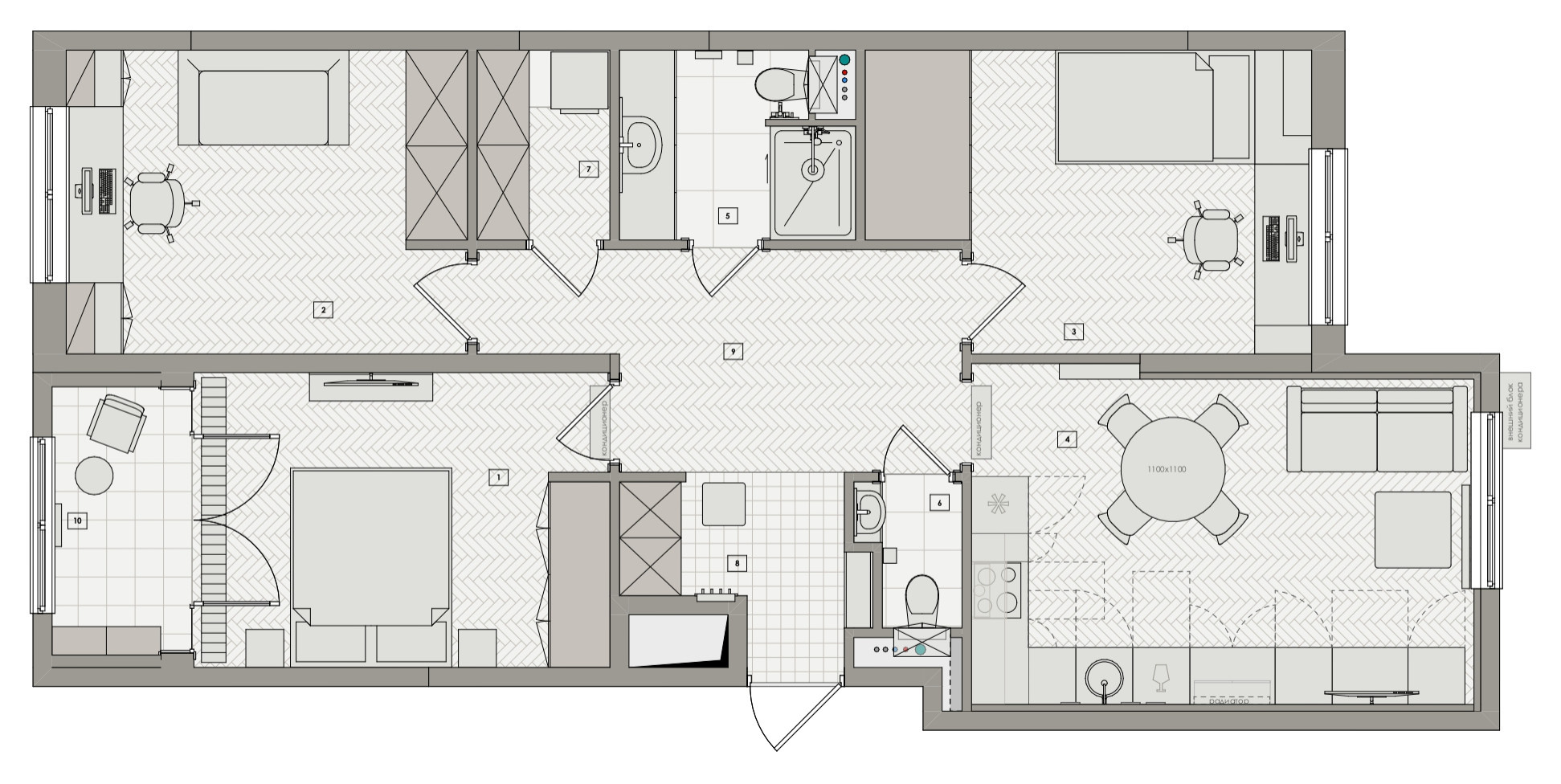 Houzz тур: Квартира с настроением юга Франции