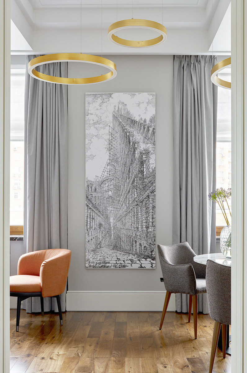 Houzz тур: Квартира на Тишинке с элементами ар деко