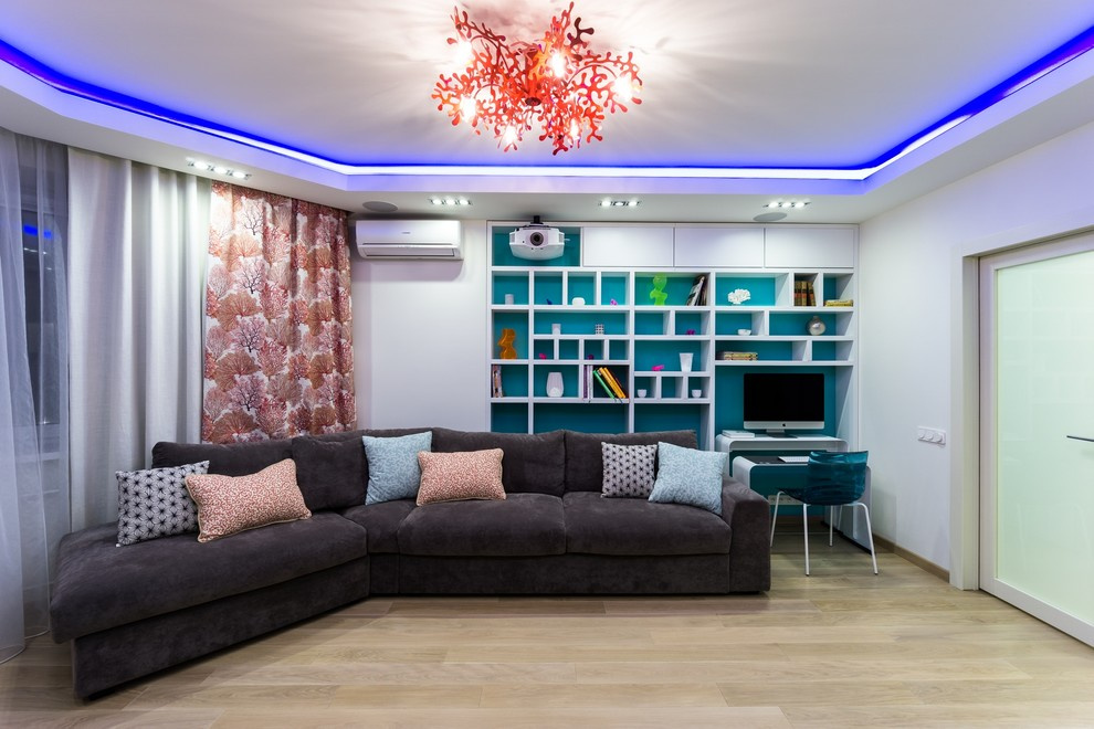 Houzz тур: Квартира в оттенках синего для влюбленных в море