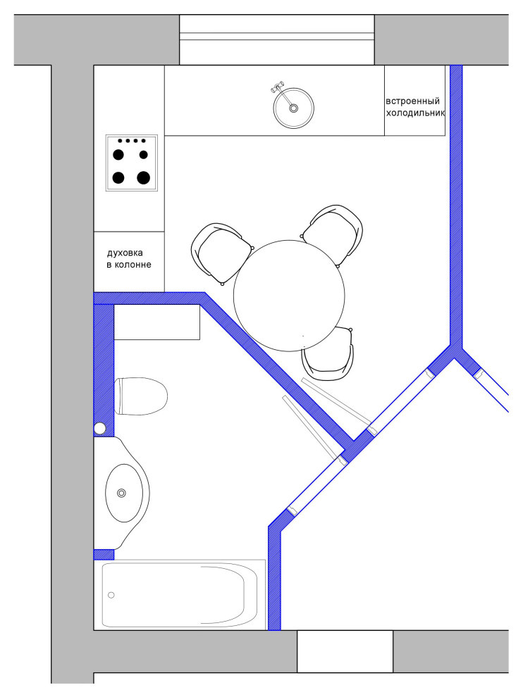 Проект недели: Кухня 10 кв.м в Краснодаре