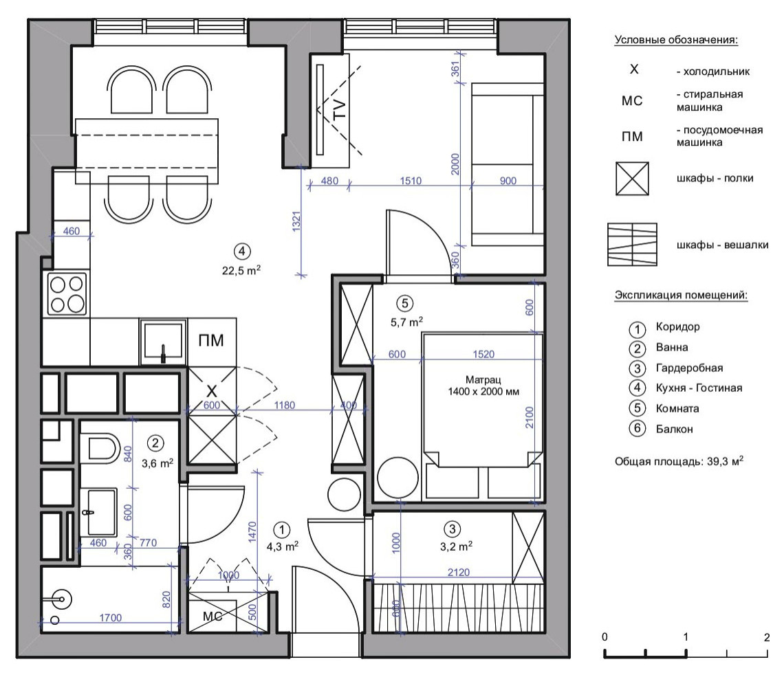 Поиск планировки: Студия для байкеров в небоскрёбе [5 планов]