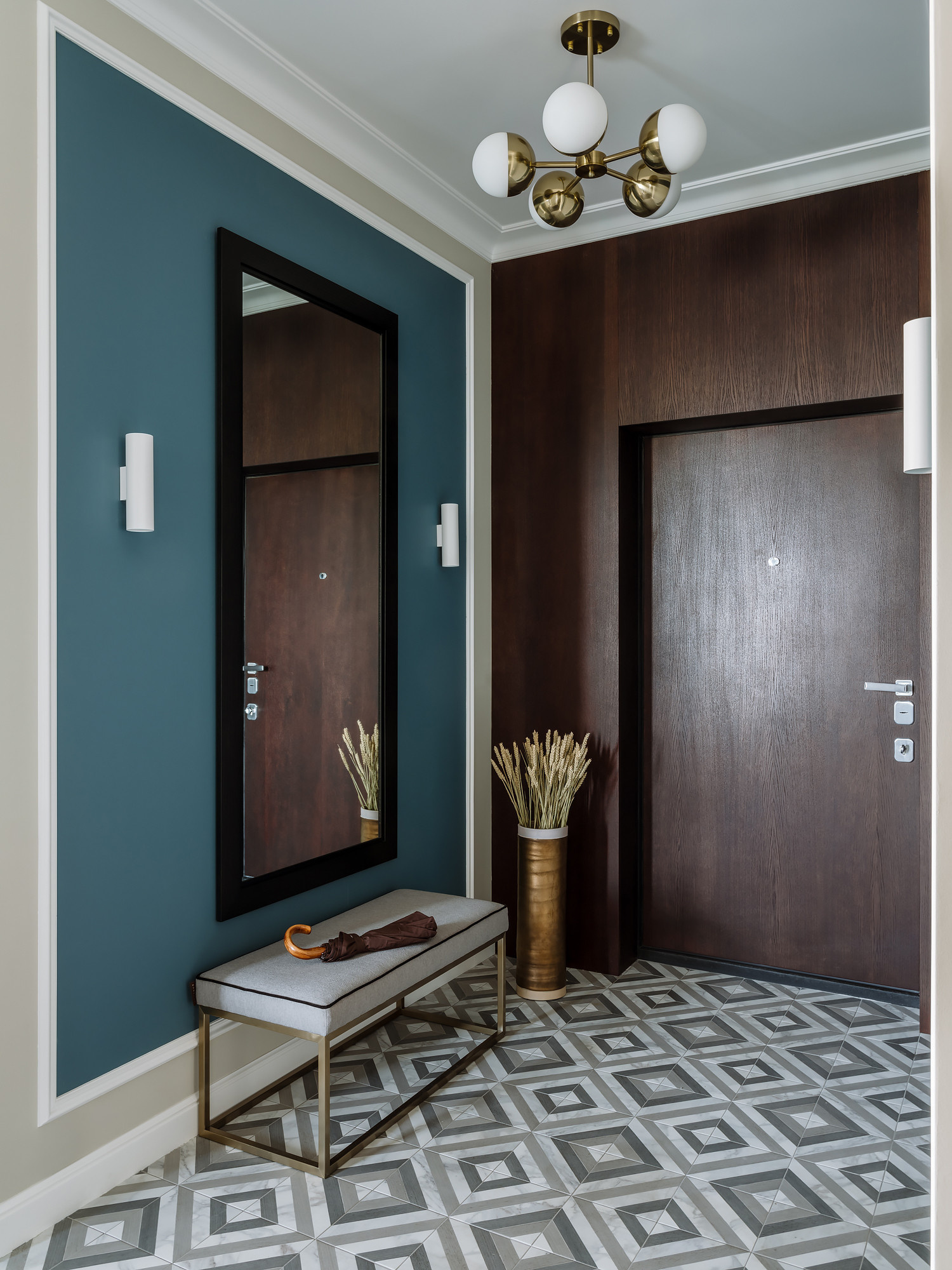 Houzz тур: Квартира с «космической» детской и зеленым диваном