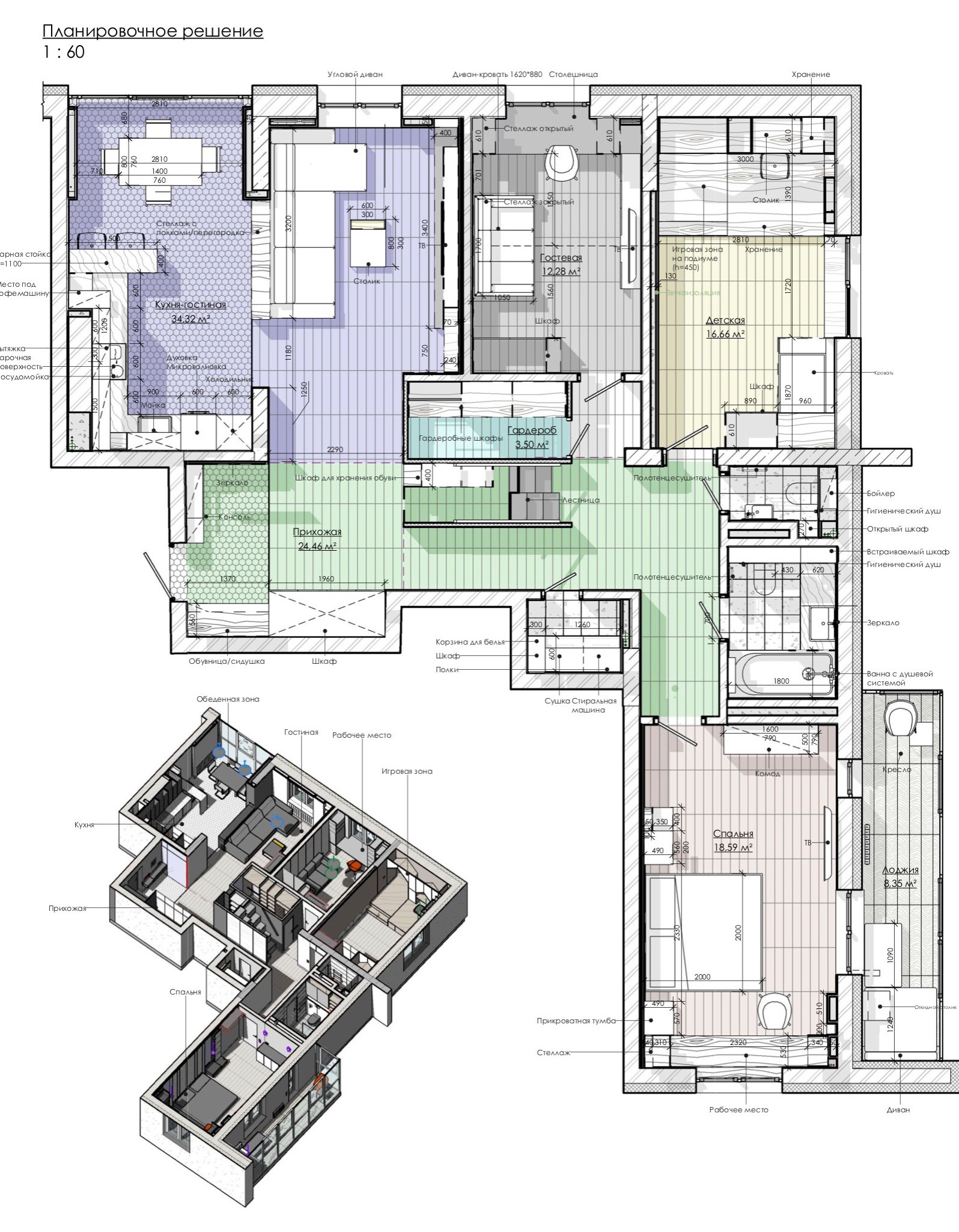 Houzz тур: Квартира в Уфе — с гардеробной на экс-чердаке