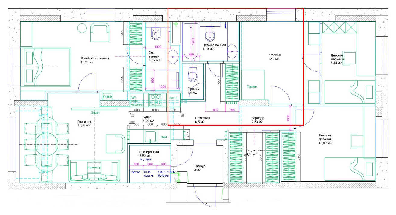 Поиск планировки: 14 вариантов (мы серьезно) + финал для 99 кв.м