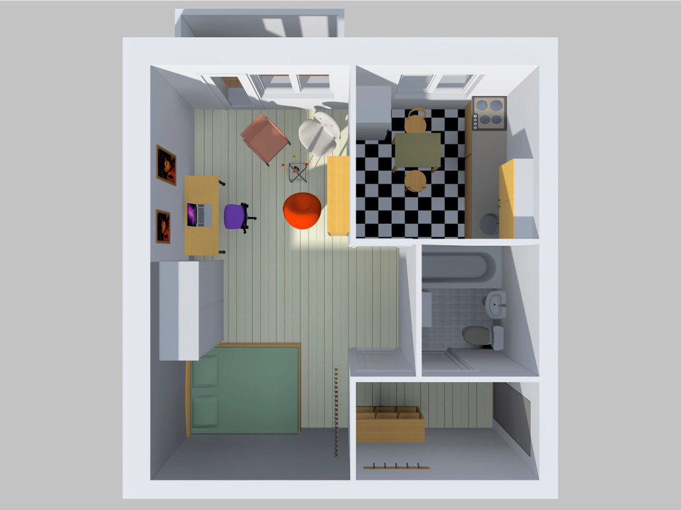 Три варианта расстановки мебели в однокомнататной хрущевке