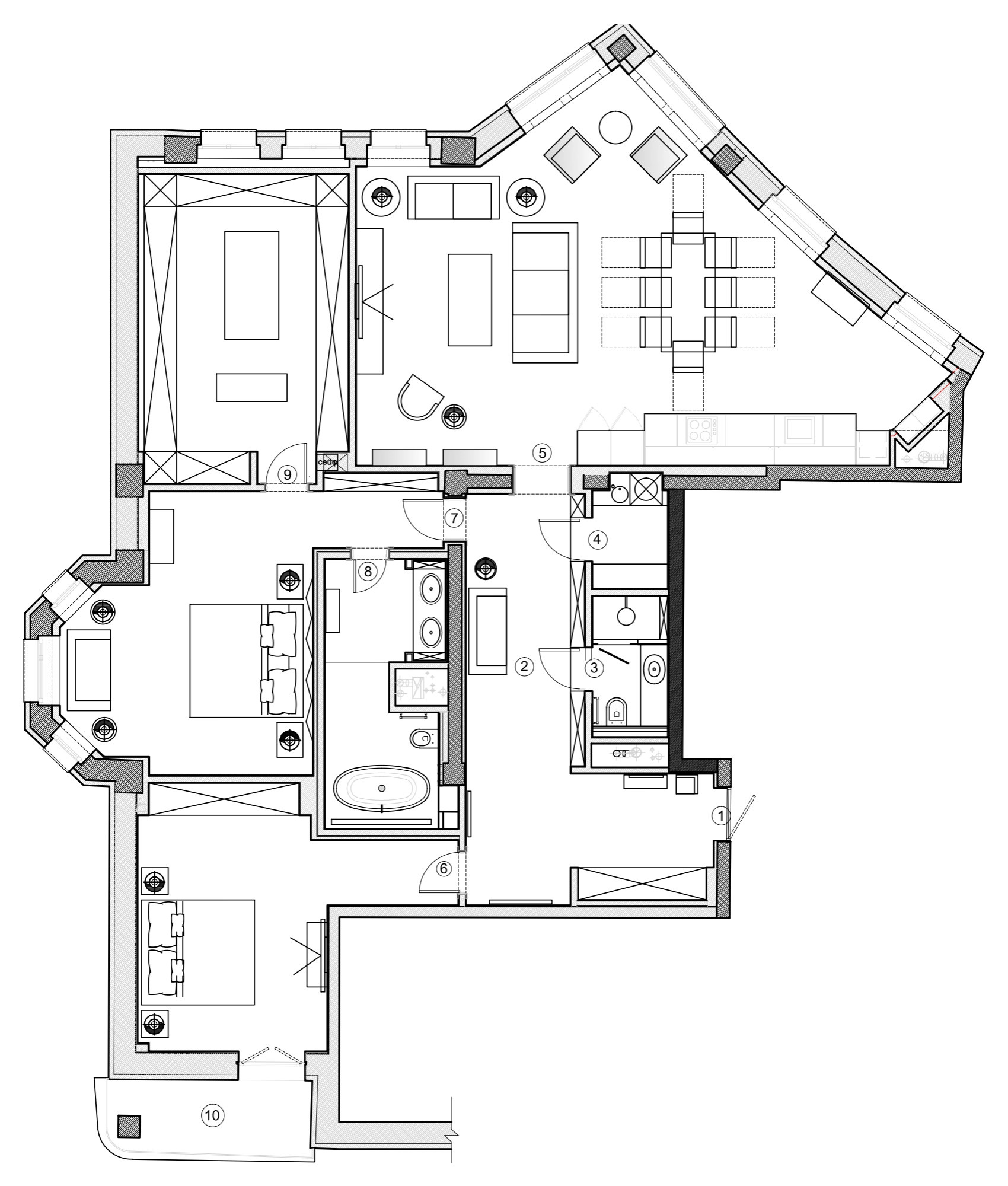 Houzz тур: Белая квартира на Цветном