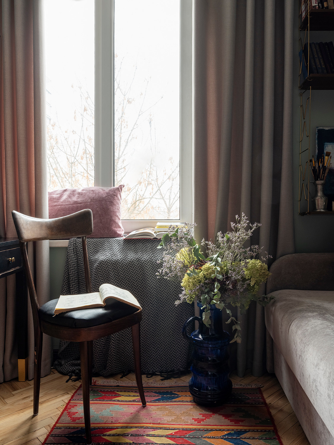 До и после: Комната фотографа, снимающего для Houzz