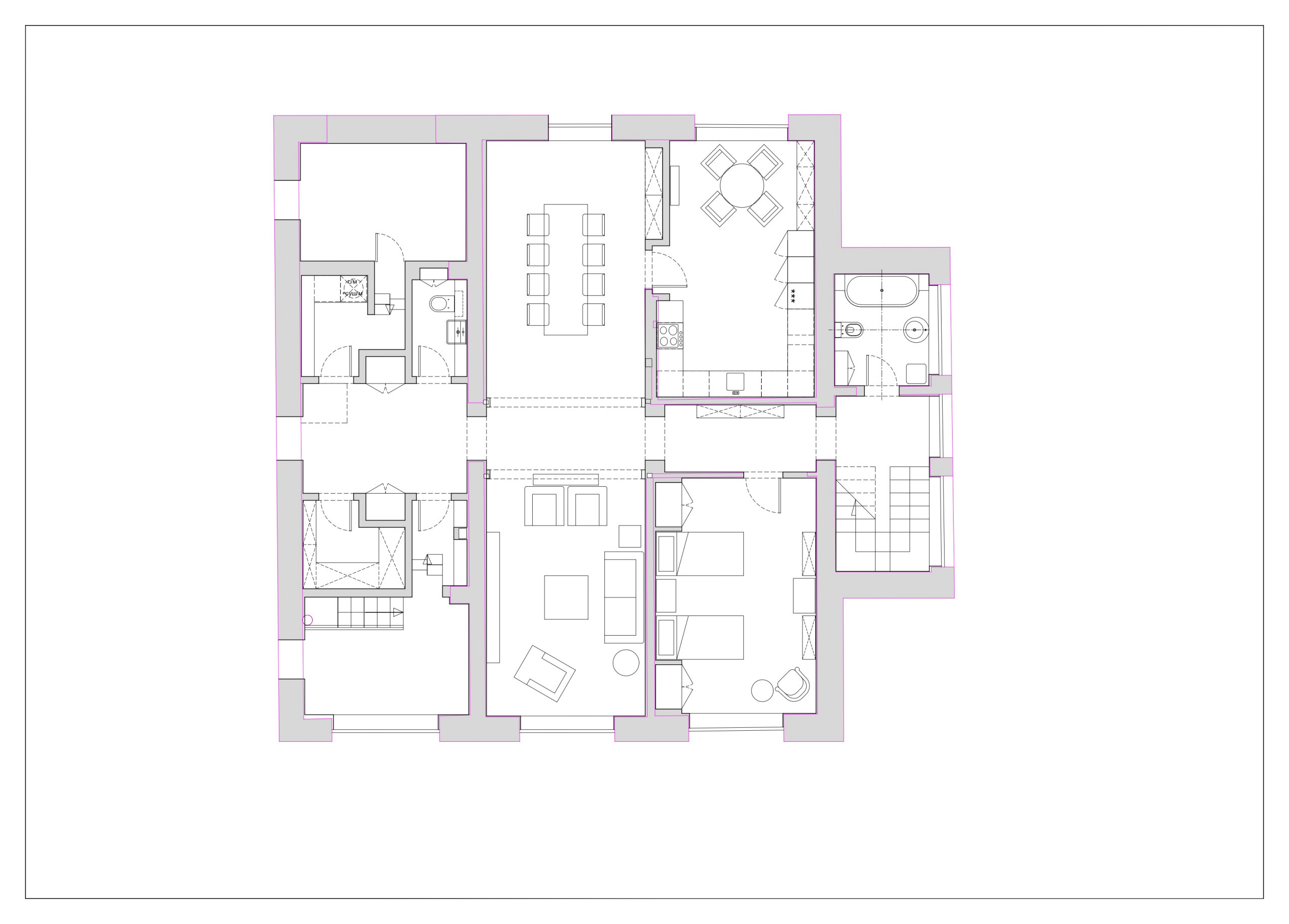 Houzz тур: Дом, в котором при перестройке подняли потолки