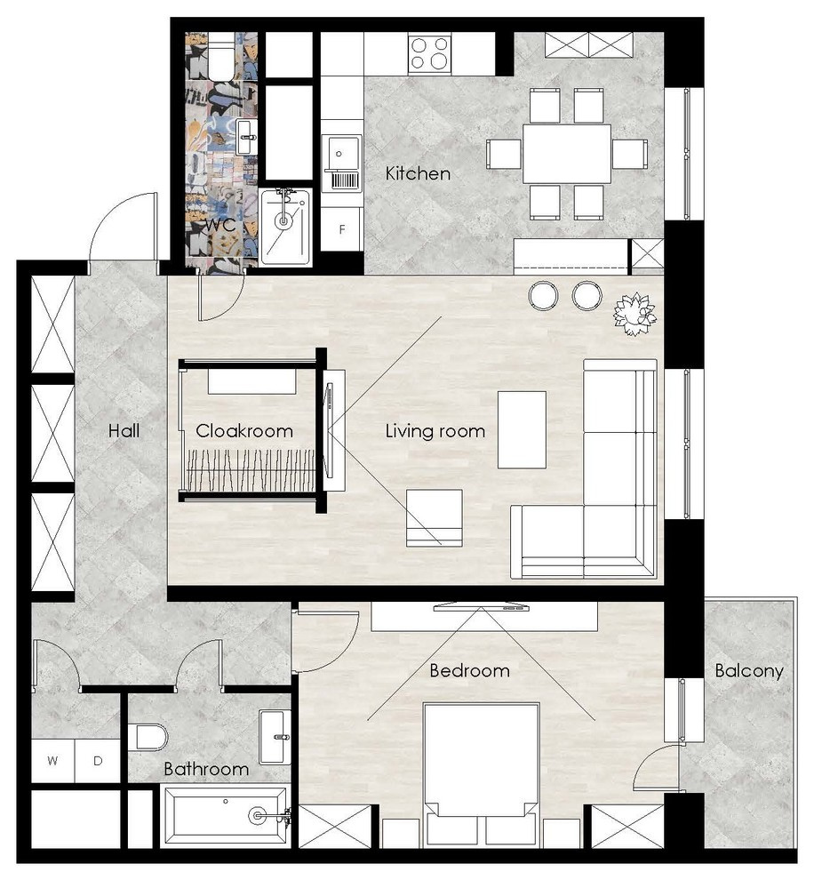 Houzz тур: Московский минимализм в бирюзовых тонах