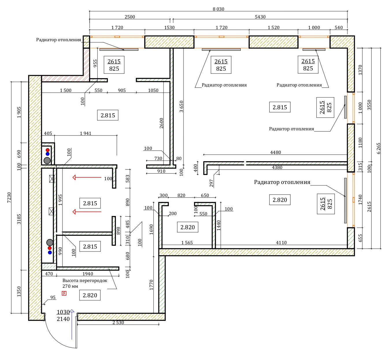 Поиск планировки: 6 вариантов + финал для евротрёшки с кабинетом