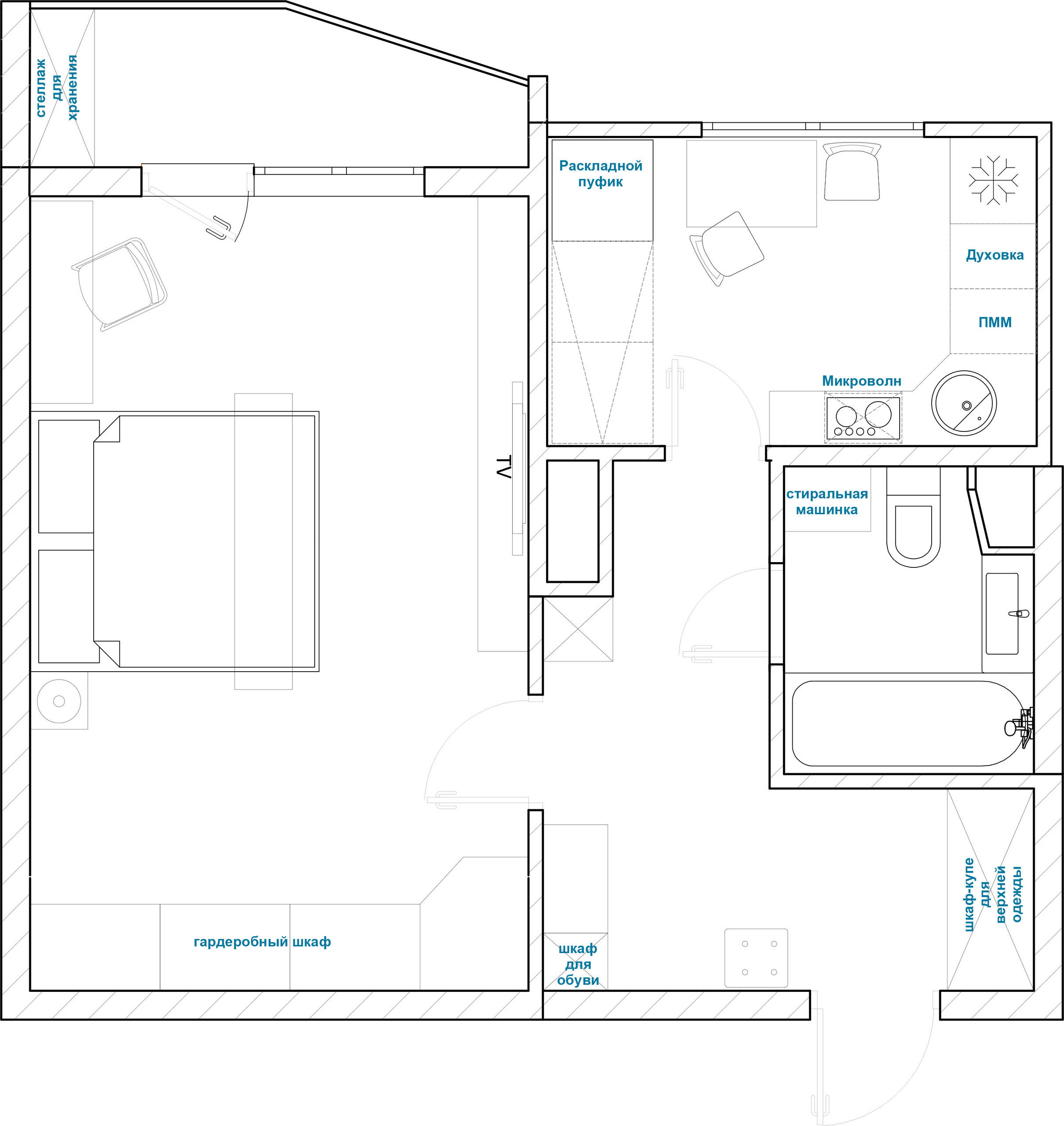 Есть решение: Кухни в домах серии П-44 и П-44Т