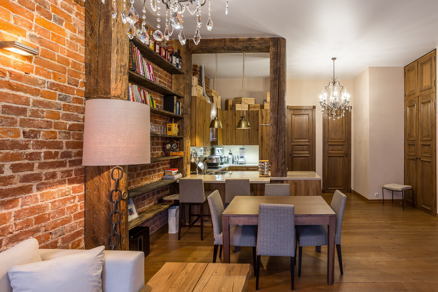 Houzz тур: Интерьер с мотивами лофта на Неглинной