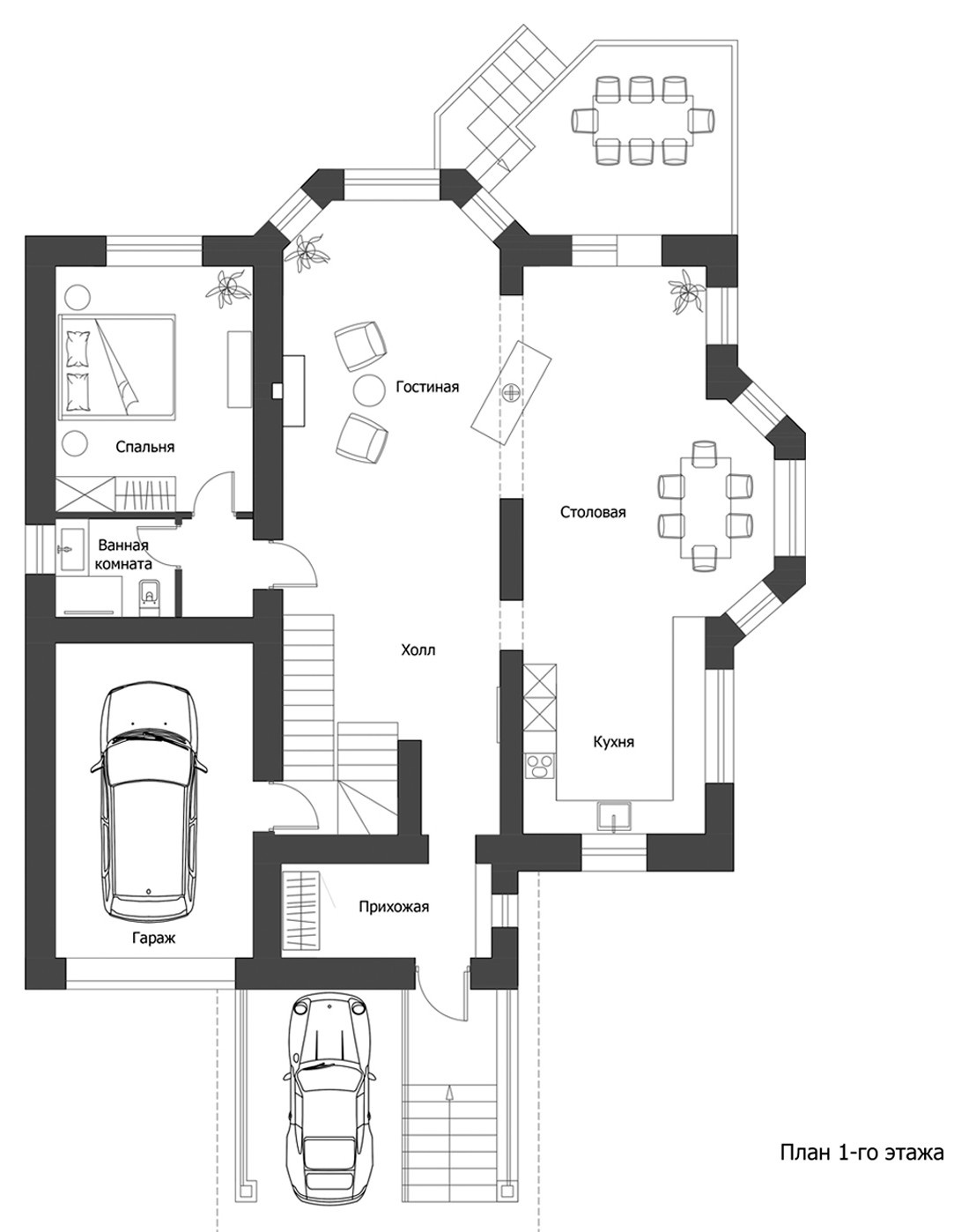 Проект недели: Белая кухня в доме у озера