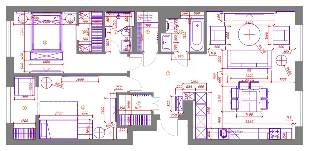 Смета проекта с фото: Кухня за 2 724 050 ₽