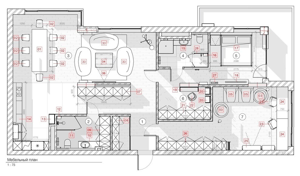 Houzz Украина: Квартира — аквариум с видом на город