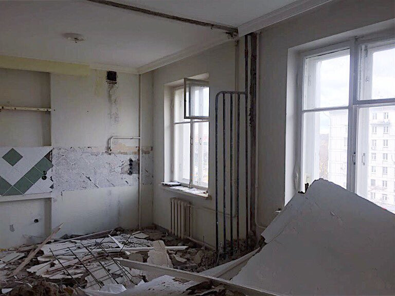 Houzz тур: Из «двушки» в «трешку» без переноса кухни