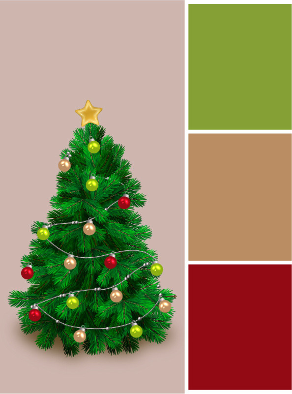 Вопрос: В каких цветах нарядить новогоднюю елку