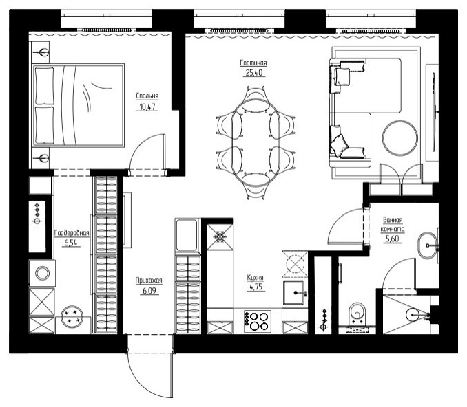 Houzz тур: «Парижская» квартира на северо-западе Москвы