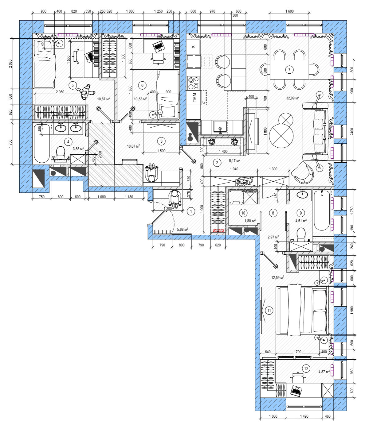 Поиск планировки: 5 вариантов для семьи с разнополыми детьми