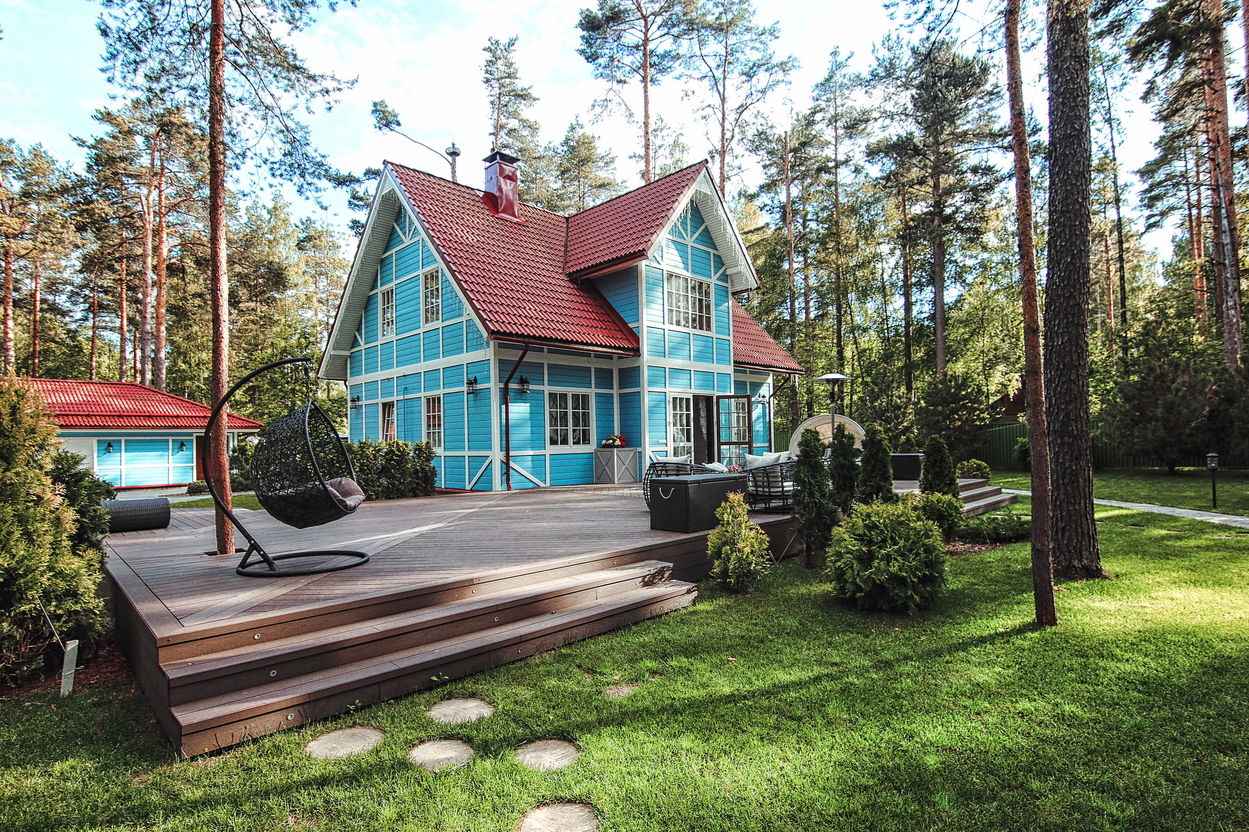 Фотоохота: Подвесное кресло в саду — 18 идей