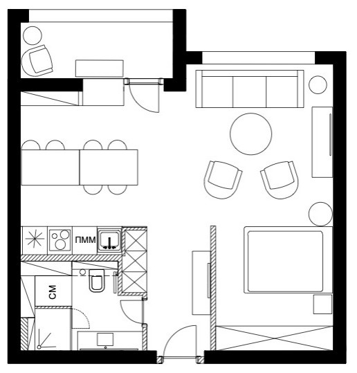 Houzz тур: Квартира в аренду, которую сдали после второго показа