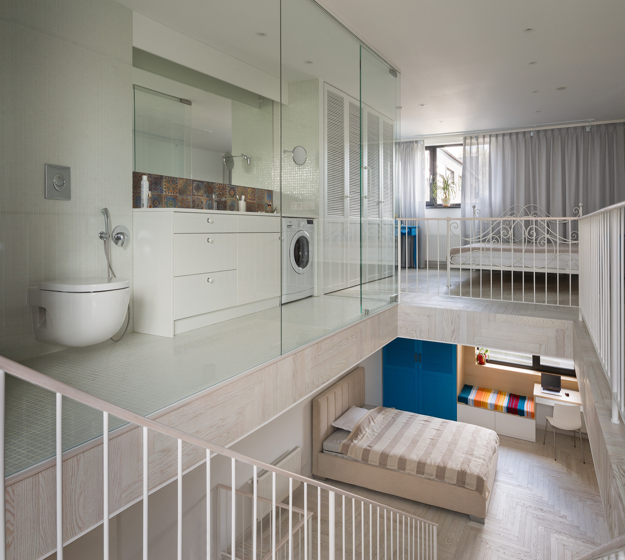 Houzz Украина: Трехуровневый дом нестандартной планировки в Харькове