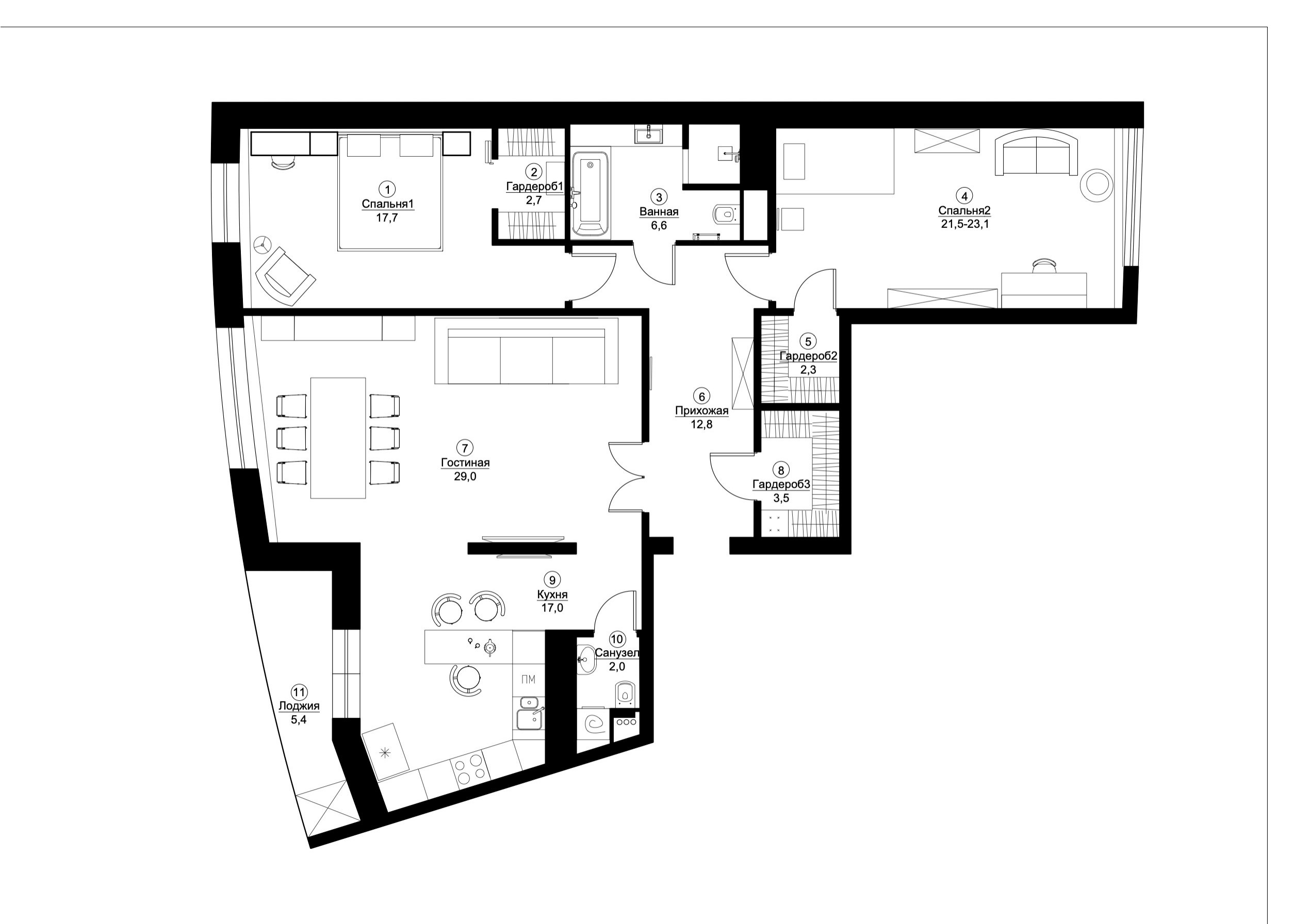 Houzz тур: Квартира в сложных оттенках — в Зюзине