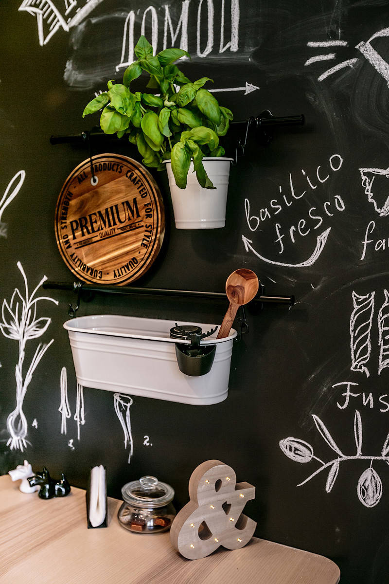 Houzz тур: Квартира с черной меловой кухней в Иваново