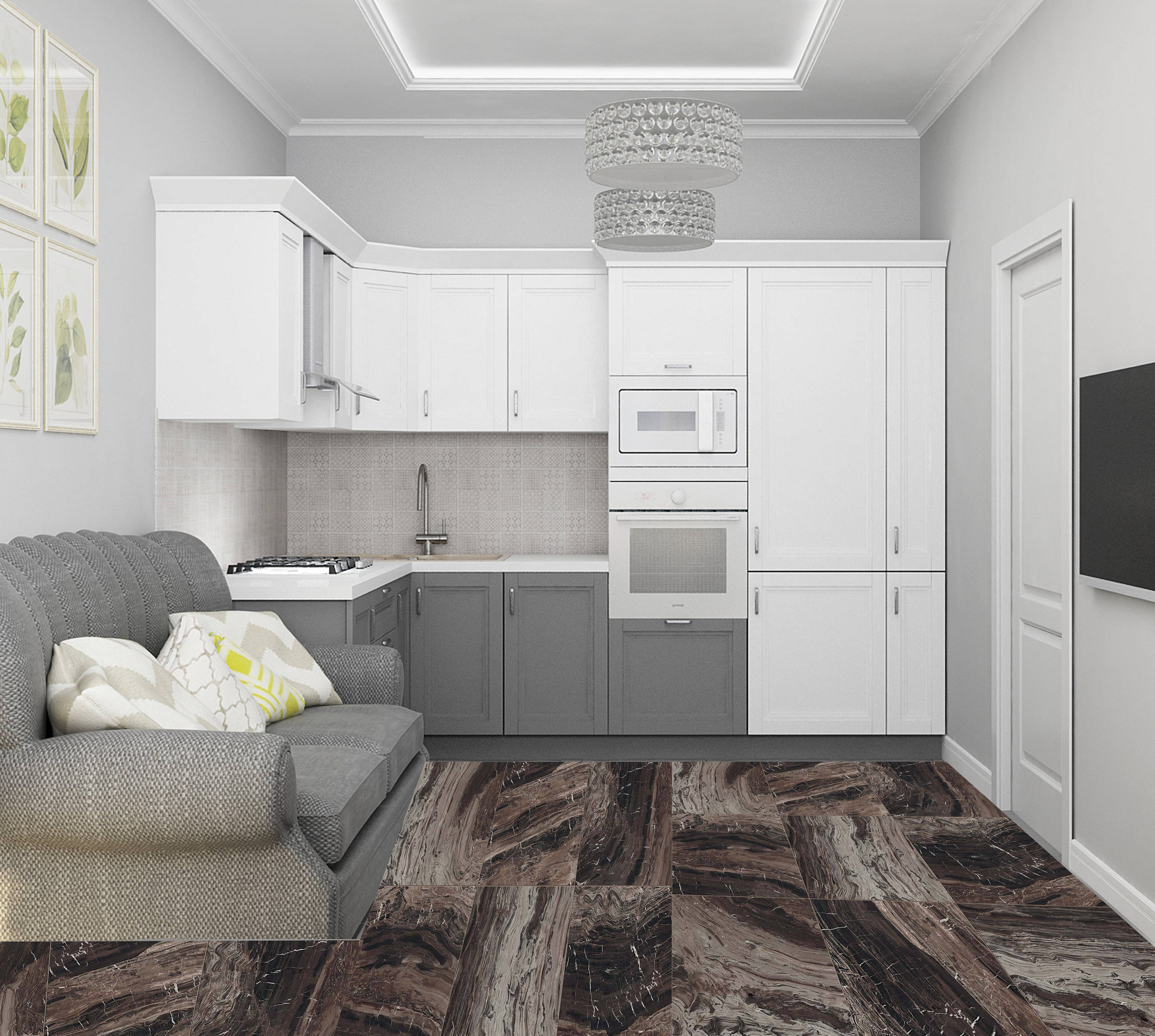 Материал: Напольная плитка в кухне — что важно, а что нет