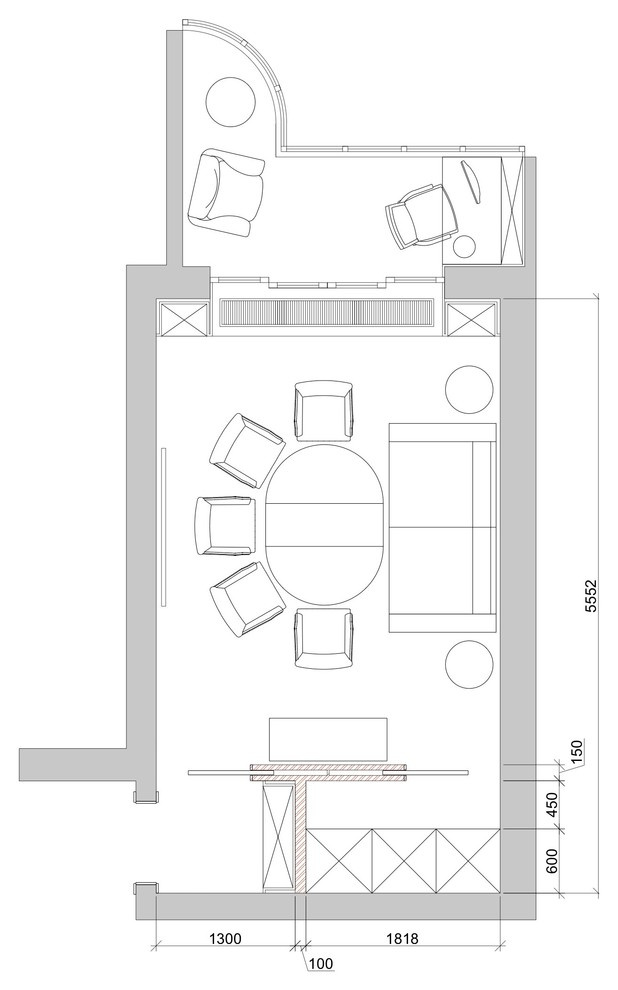 Проект недели: Гостиная в Митино, куда заглядывает небо