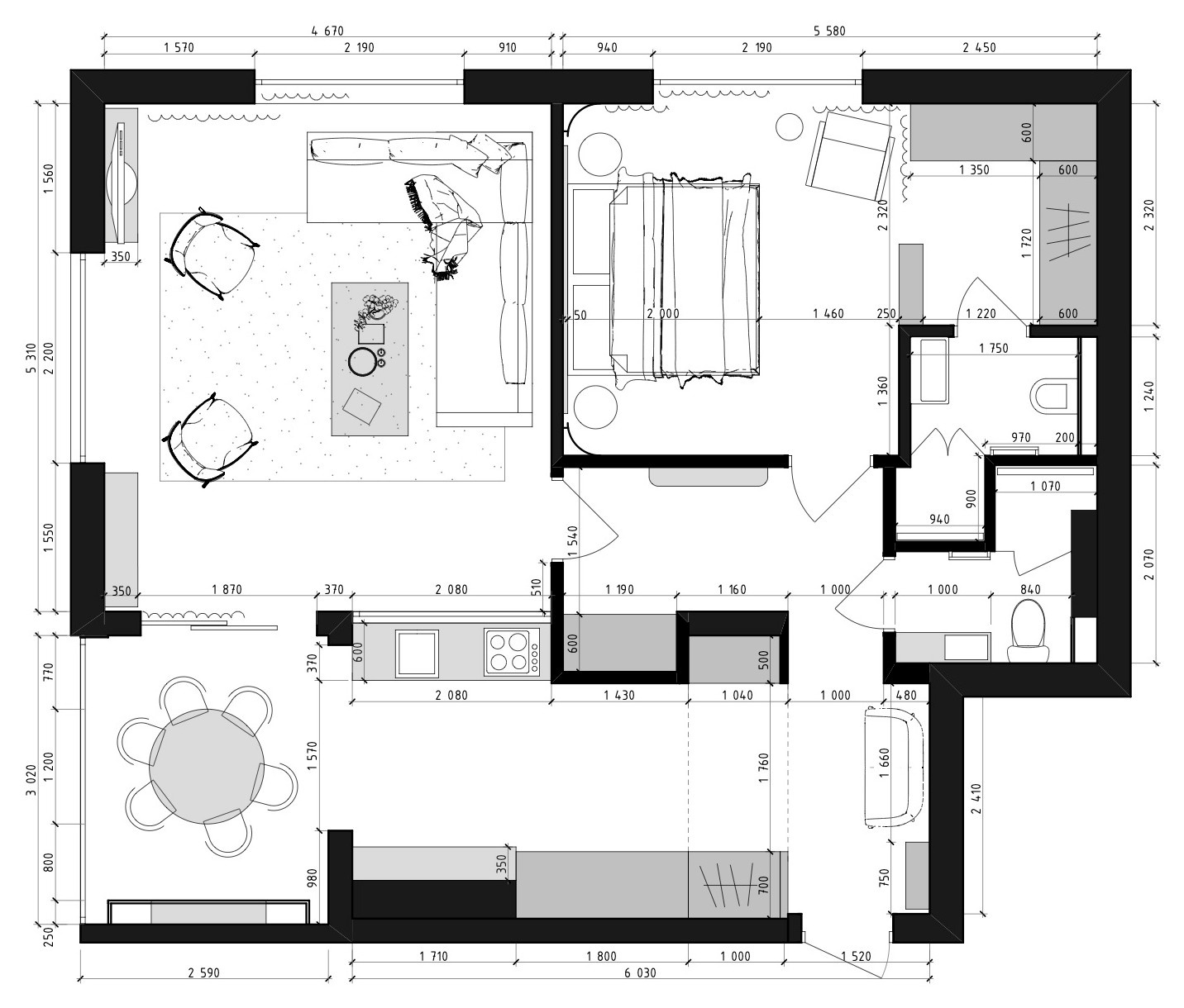 Houzz тур: Апартаменты для отдыха на берегу Балтийского моря