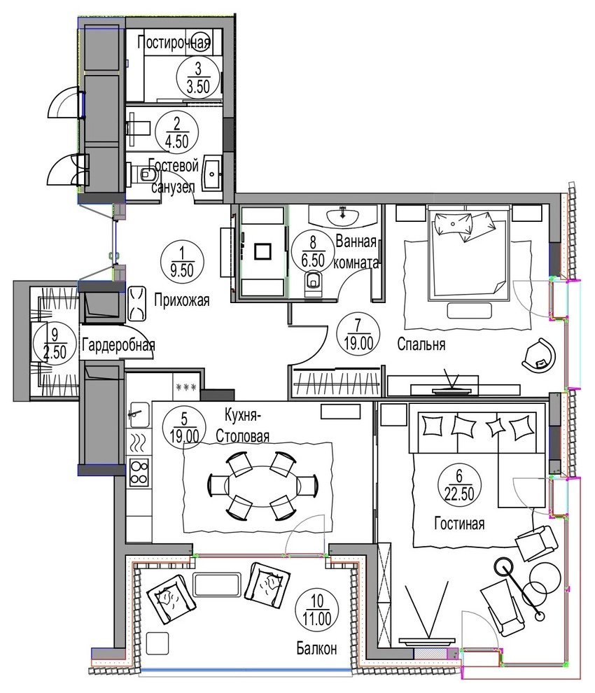 Houzz тур: Роскошная простота на берегу Москвы-реки