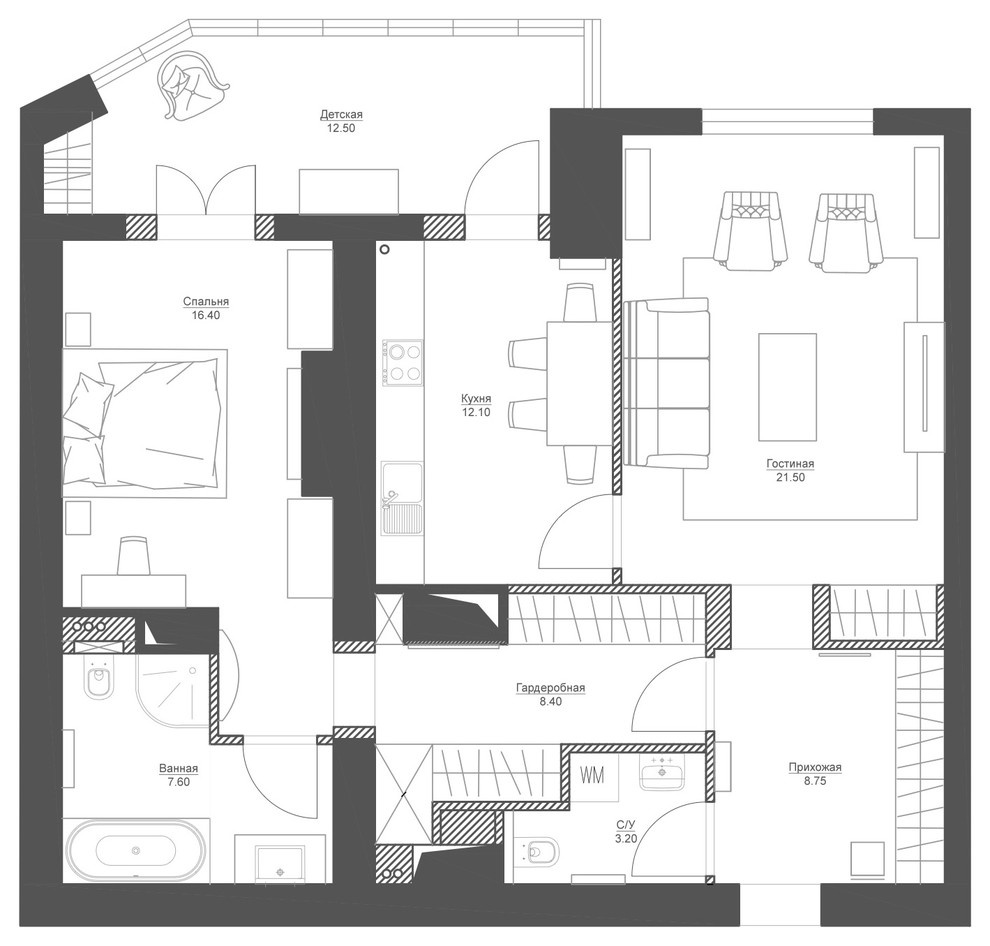 Houzz тур: Квартира с французскими акцентами в Железнодорожном