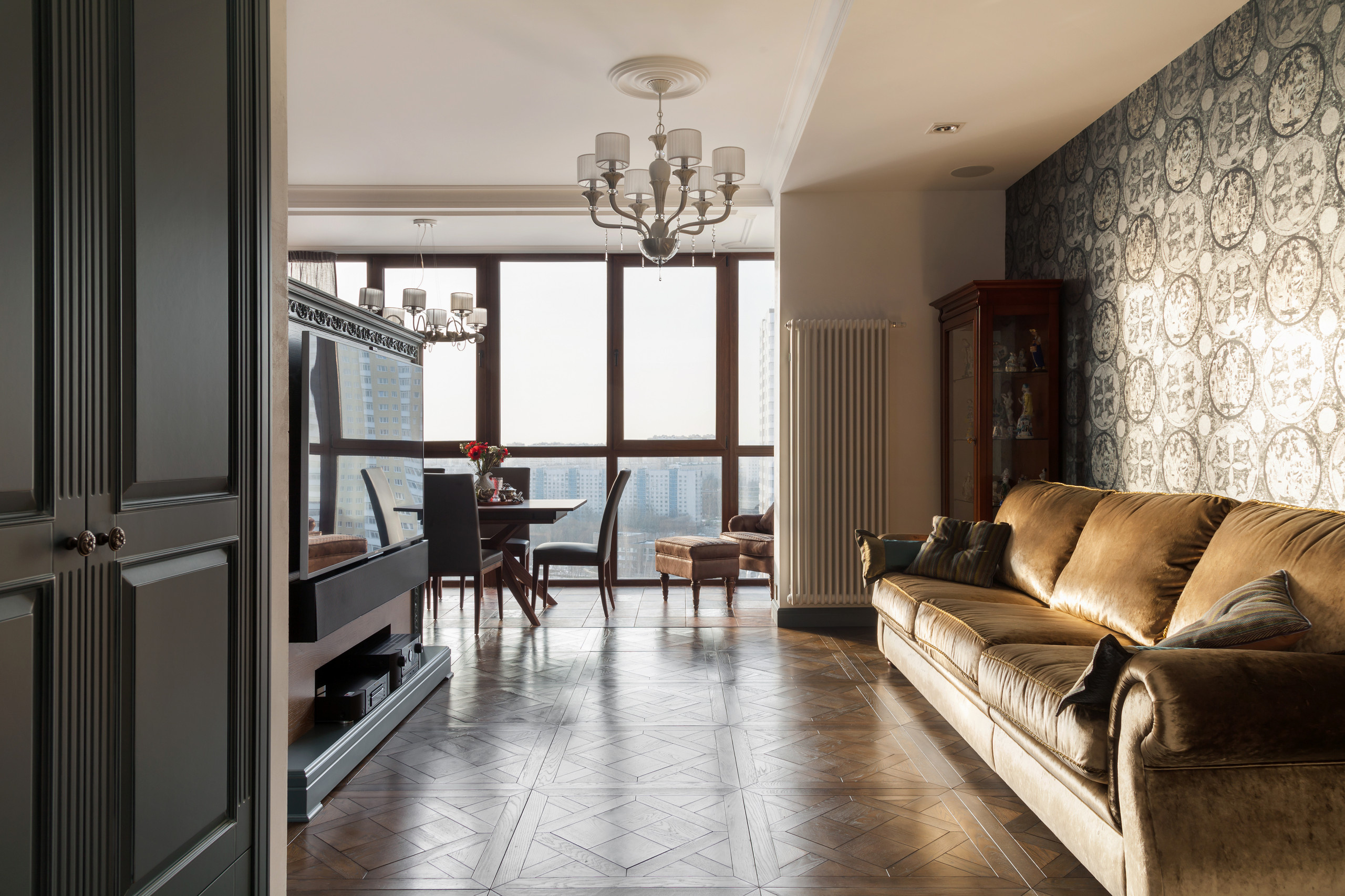 Houzz тур: Интерьерный микс из классики и восточных мотивов