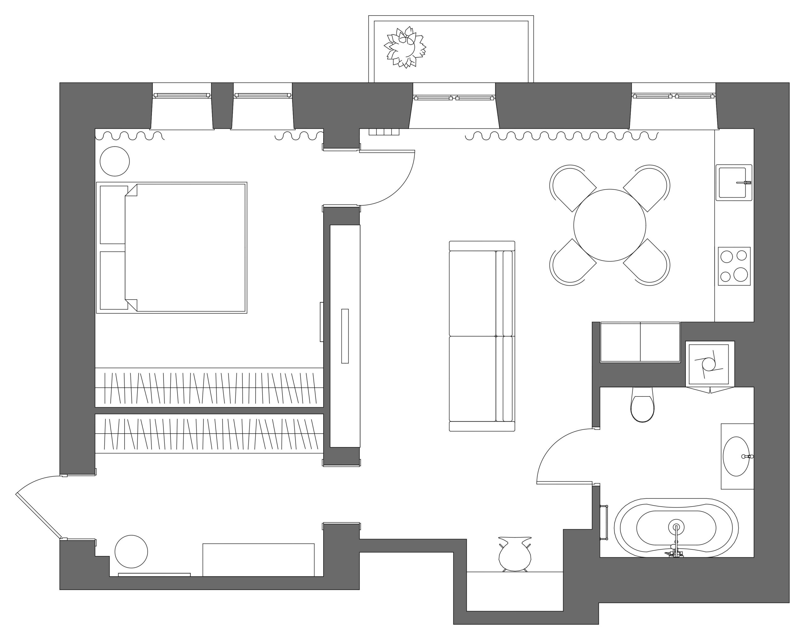 До и после: 5 санузлов в темных тонах