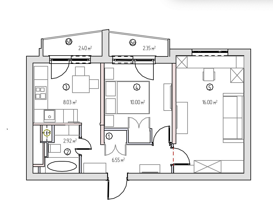 До и после: Светлая квартира 44 кв.м в «доме на ножках»